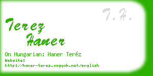 terez haner business card